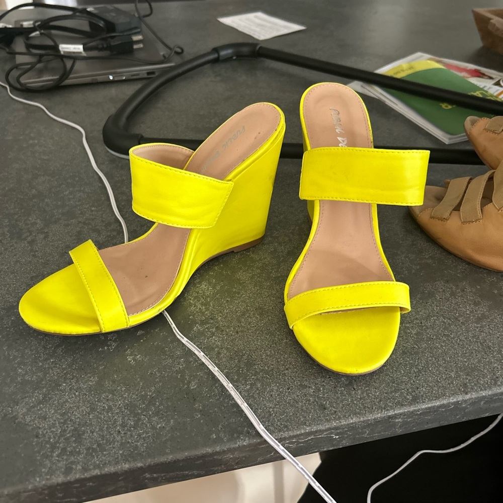 Neon wedges from REVOLVE - never worn!